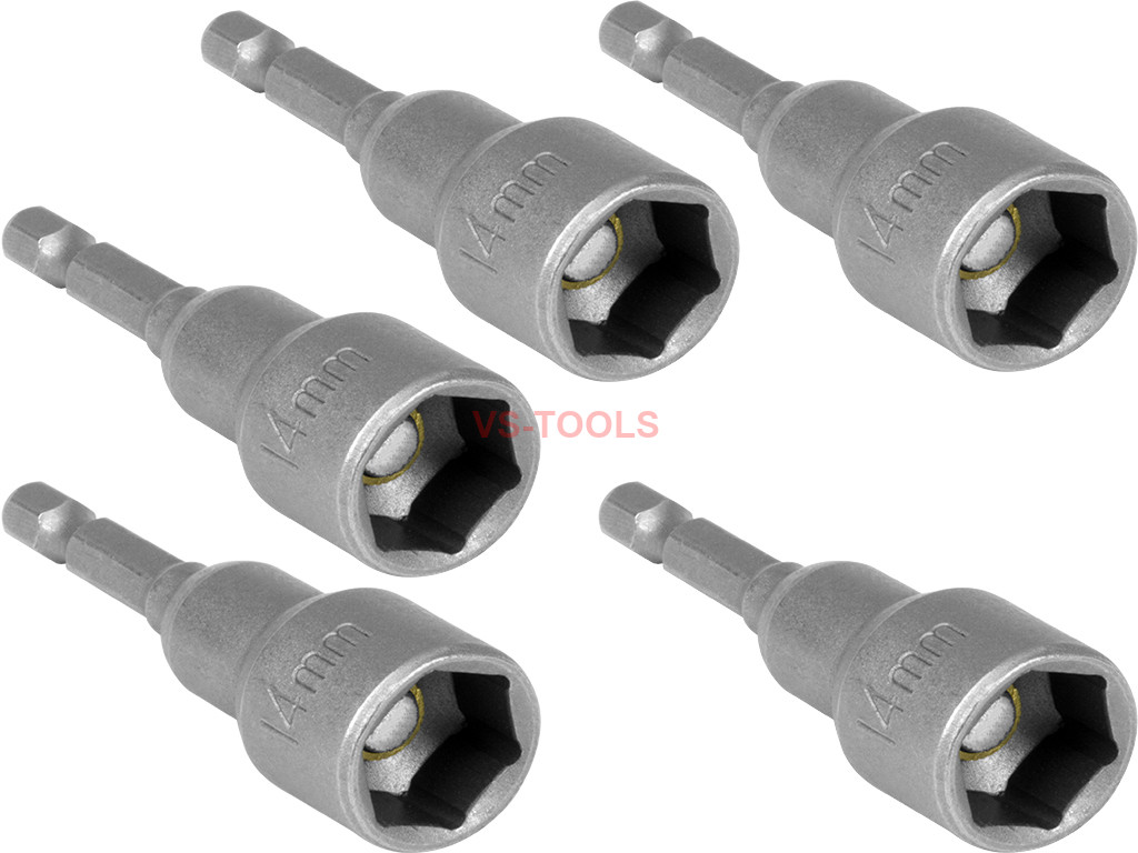 5pcs-hex-14mm-65mm-professional-metric-socket-magnetic